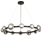 Светодиодная кольцевая люстра IONA Сhandelier black варинант исполнения - 4 | Loft Concept в Липецке