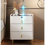 Умная прикроватная тумбочка c зарядкой для телефона Smart Furniture варинант исполнения - 2 | Loft Concept в Липецке