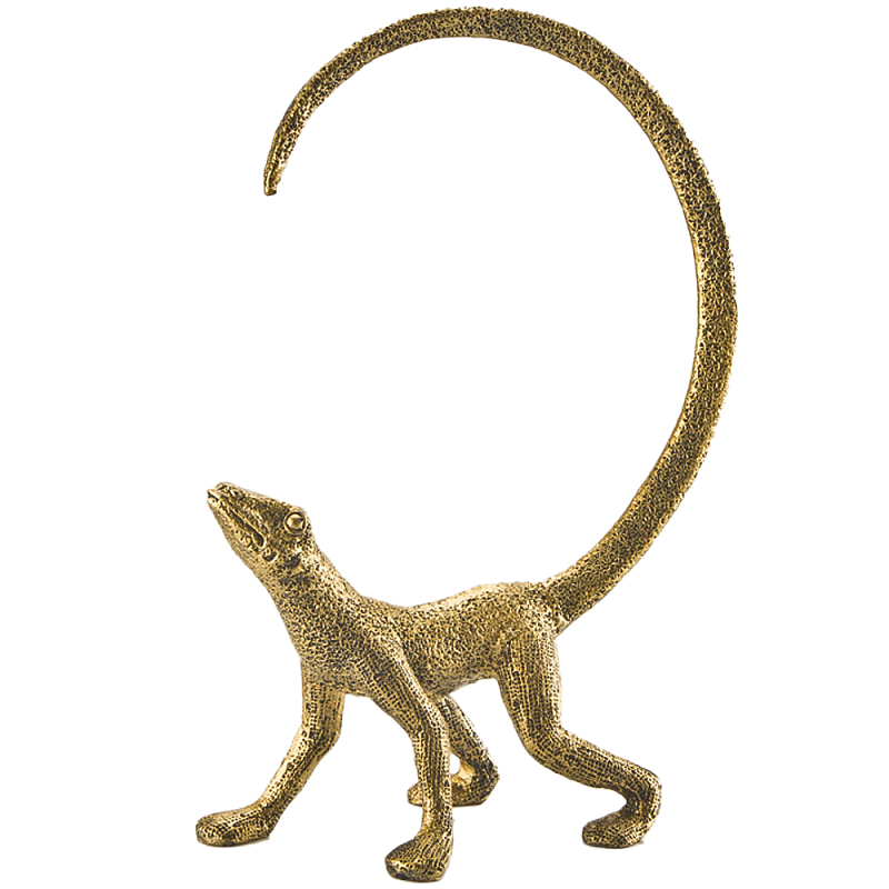Декоративная статуэтка ящерица Golden Lizard Statuette Золотой Декоративная статуэтка ящерица Golden Lizard Statuette Золотой в Липецке | Loft Concept