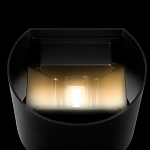 Уличный настенный светильник цилиндрической формы черного цвета из металла Urban Minimalist варинант исполнения - 5 | Loft Concept в Липецке