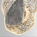 Бра с волнообразным стеклянным плафоном и вставкой из мрамора Liquid Stone варинант исполнения - 5 | Loft Concept в Липецке