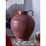Ваза бордовая с 2-мя фактурными ручками Vase Burgundy Glaze варинант исполнения - 5 | Loft Concept в Липецке