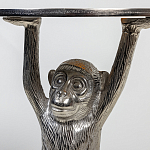 Столик с подстольем в виде обезьянки Bombay Nickel варинант исполнения - 6 | Loft Concept в Липецке