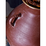 Ваза бордовая с 4-мя фактурными ручками Vase Burgundy Glaze варинант исполнения - 2 | Loft Concept в Липецке