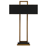 Настольная лампа прямоугольная с черным абажуром Strictness of Forms варинант исполнения - 2 | Loft Concept в Липецке