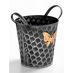 Железное кашпо Gold butterfly design варинант исполнения - 3 | Loft Concept в Липецке