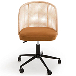 Офисное кресло из велюра и ротанга Eilwen Rattan Wicker Chair варинант исполнения - 2 | Loft Concept в Липецке