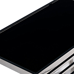 Столик журнальный с черной стеклянной столешницей Embodiment of Contemporary Art  варинант исполнения - 2 | Loft Concept в Липецке