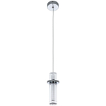 Подвесной светильник хром Odile Acrylic Tube Hanging Lamp Chrome варинант исполнения - 2 | Loft Concept в Липецке