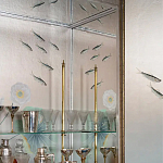 Обои ручная роспись Jakuchu Original colourway on Tarnished Silver gilded paper варинант исполнения - 2 | Loft Concept в Липецке