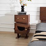 Тумбочка прикроватная с ящиком и дверцей Робот Robot Desk варинант исполнения - 2 | Loft Concept в Липецке