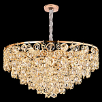 Люстра каскадная с подвесками в форме колец Galaxy of Light варинант исполнения - 7 | Loft Concept в Липецке