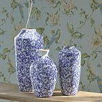 Ваза с синим цветочным узором Blue & White Ornament  варинант исполнения - 4 | Loft Concept в Липецке