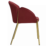 Стул бордовый на золотистых ножках Burgundy Chair варинант исполнения - 2 | Loft Concept в Липецке