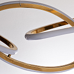 Люстра подвесная золотая в форме изогнутых колец Curved Rings варинант исполнения - 2 | Loft Concept в Липецке