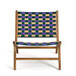 Кресло низкое из массива тика Barbados варинант исполнения - 3 | Loft Concept в Липецке