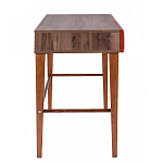 Стол письменный из массива бука с 2-мя ящиками красный Wenge Light варинант исполнения - 2 | Loft Concept в Липецке