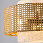 Подвесной светильник с декоративным поясом из плетеного бамбука Biuloggicu варинант исполнения - 4 | Loft Concept в Липецке