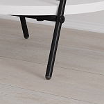 Стол приставной с 2-мя круглыми белыми столешницами ESSEL SIDE TABLE WHITE варинант исполнения - 3 | Loft Concept в Липецке