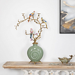 Фарфоровый подсвечник с бронзовым декором Eden Garden варинант исполнения - 4 | Loft Concept в Липецке