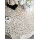Стол кофейный с отделкой раковинами устриц Coastal Charm варинант исполнения - 5 | Loft Concept в Липецке