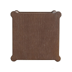 Приставной столик деревянный с резными ножками и нижней полкой Vintage Side Table Brown Wood варинант исполнения - 2 | Loft Concept в Липецке