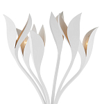 Торшер белый с плафонами в виде лепестков Delicate Flower варинант исполнения - 2 | Loft Concept в Липецке