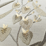 Обои с вышивкой ручной работы Moonlit Garden Original colourway on muslin варинант исполнения - 2 | Loft Concept в Липецке