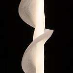 Люстра с белым скрученным плафоном Golden Swirl варинант исполнения - 5 | Loft Concept в Липецке