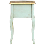 Прикроватная тумба из массива березы светло-бирюзовая Montmartre Provence Bedside Table варинант исполнения - 7 | Loft Concept в Липецке