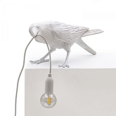 Настольная лампа Seletti Bird Lamp White Playing Настольная лампа Seletti Bird Lamp White Playing