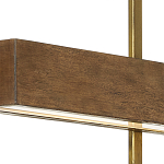 Люстра линейная прямоугольная Wooden Straight Shapes варинант исполнения - 1 | Loft Concept в Липецке