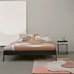 Ковер из хлопка с абстрактным принтом бежевого цвета Elysian Flow Blush варинант исполнения - 5 | Loft Concept в Липецке