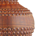 Настольная лампа темно-коричневая с тканевым абажуром в форме конуса Сhieftain варинант исполнения - 1 | Loft Concept в Липецке