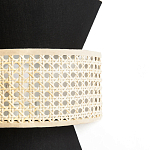 Бра с плетеным декором из ротанга Bonnie Wicker Black Wall Lamp варинант исполнения - 3 | Loft Concept в Липецке