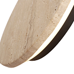 Бра с круглым плафоном из травертина Shaw Marble Lighting варинант исполнения - 2 | Loft Concept в Липецке