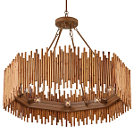 Люстра с абажуром из ротанга Wicker Furniture варинант исполнения - 3 | Loft Concept в Липецке