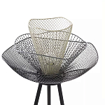 Торшер с трехъярусным плафоном из металлической сетки Metal Mesh Floor Lamp варинант исполнения - 4 | Loft Concept в Липецке