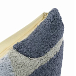 Чехол на подушку с рисунком серо-синего цвета Elan Textured варинант исполнения - 3 | Loft Concept в Липецке