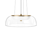 Подвесной светильник  с плоским прозрачным стеклянным плафоном Grada Light варинант исполнения - 4 | Loft Concept в Липецке