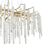 Люстра с декором в виде ветвей с хрустальными подвесками Fairytree Gold Crystal Chandelier варинант исполнения - 2 | Loft Concept в Липецке