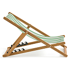 Шезлонг из акации и ткани Argentina варинант исполнения - 5 | Loft Concept в Липецке