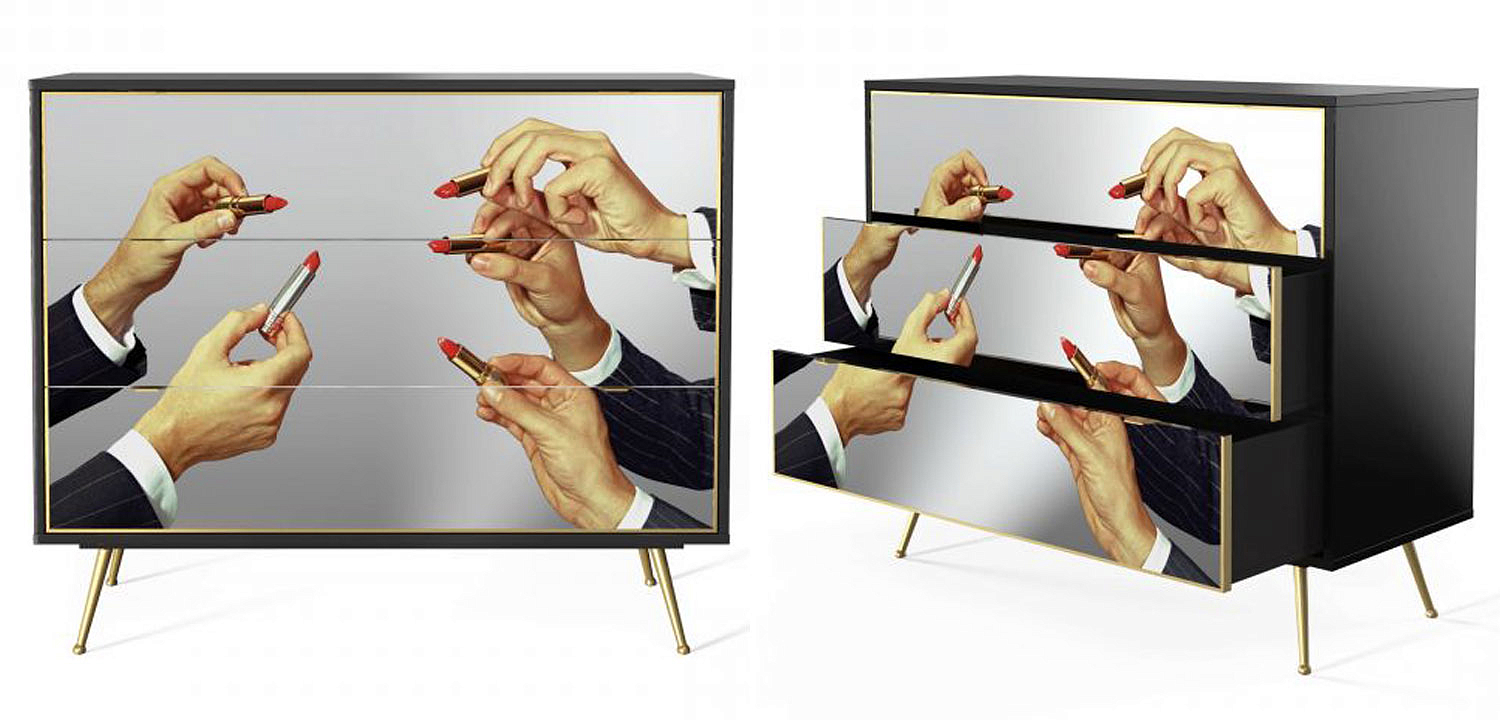Комод Seletti Chest of Three Drawers Lipstick Комод Seletti Chest of Three Drawers Lipstick - Loft-Concept в Липецке