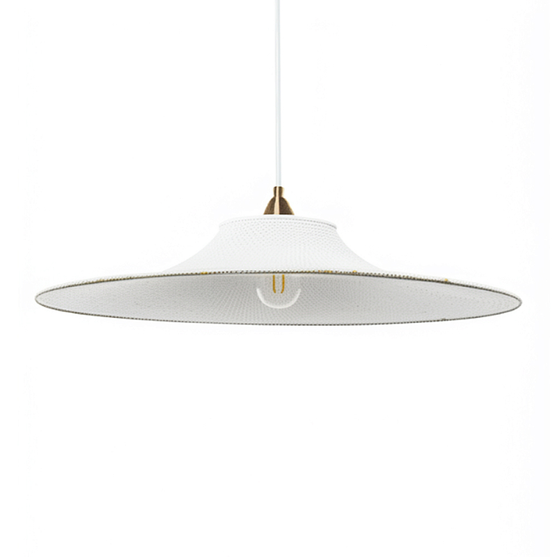 Подвесной вязаный белый светильник «Токио»  Белый в Липецке | Loft Concept 