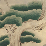 Обои ручная роспись Bamboo River Blossom Original colourway on Brushed Gold gilded paper варинант исполнения - 1 | Loft Concept в Липецке