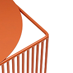 Оранжевый приставной стол из металла Lattice варинант исполнения - 5 | Loft Concept в Липецке