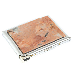 Портсигар с газовой зажигалкой из натурального камня Пегматит Stone Cigarettes Cases варинант исполнения - 1 | Loft Concept в Липецке