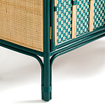 Комод для посуды из ротанга Felice Rattan Green варинант исполнения - 5 | Loft Concept в Липецке