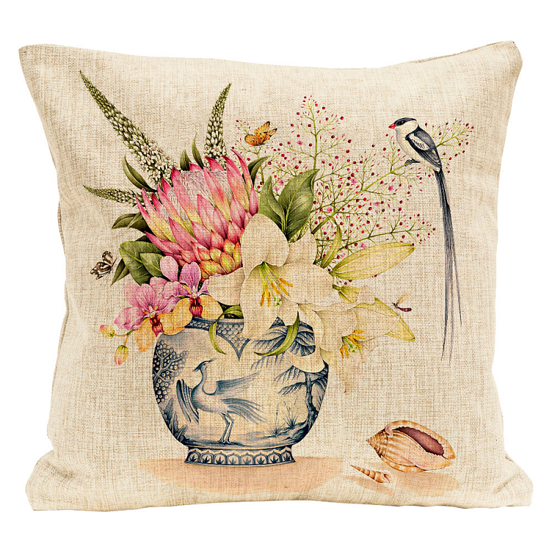 Декоративная подушка Protea Pillow Мульти Бежевый Декоративная подушка Protea Pillow Мульти Бежевый в Липецке | Loft Concept