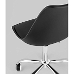 Офисный стул на металлическом основании EGGERY Black пластик варинант исполнения - 3 | Loft Concept в Липецке